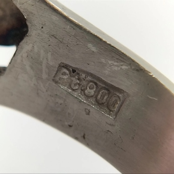 Jewelry Ring Watermelon Tourmaline 29.01ct Platinum 426199 - Picture 5 of 9